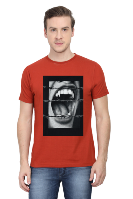 3D A black metal band T-shirt